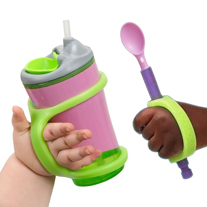 EaZyHold Baby Green Self-Feeding 2 Pack