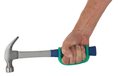 EazyHold Aqua Two Pack 6 1/2" - Universal Cuff, Silicone Adaptive Grip Aid